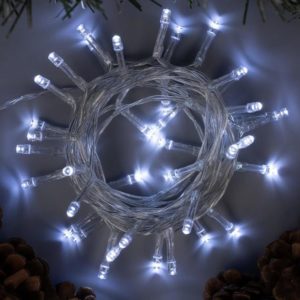 Гирлянда «Нить» 4 м, прозрачная нить, 40 LED, свечение белое, 2 режима