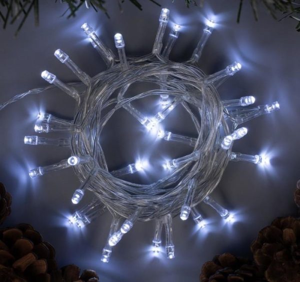 Гирлянда «Нить» 4 м, прозрачная нить, 40 LED, свечение белое, 2 режима Гирлянда «Нить» 4 м, прозрачная нить, 40 LED, свечение белое, 2 режима