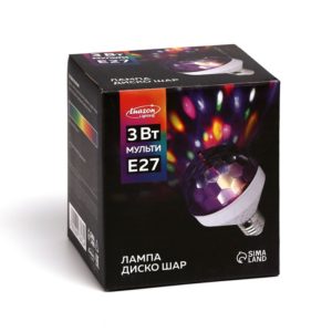 Световой прибор «Диско-шар» 8,5см, свечение RGB