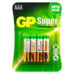 Батарейка «GP Super» 24A LR03/286, 4шт/уп, блистер ПРОМО /4/