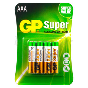 Батарейка "GP Super" 24A LR03/286, 4шт/уп, блистер ПРОМО /4/