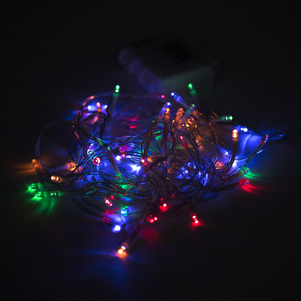 Электрогирлянда-нить уличная "Стандарт" 6м, 60LED, мультицвет на батарейках Электрогирлянда-нить уличная "Стандарт" 6м, 60LED, мультицвет на батарейках