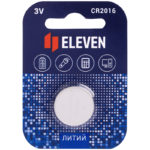 Батарейка Eleven CR2016 литиевая, BC1 блистер 1шт /1/36/