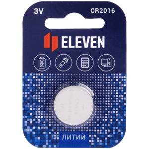 Батарейка Eleven CR2016 литиевая, BC1 блистер 1шт /1/36/