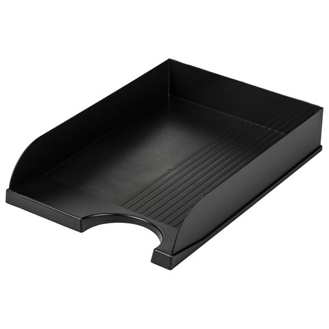 Лоток горизонтальный д/бумаг BRAUBERG Standard, черный, 350х253х65 мм /1/ Лоток горизонтальный д/бумаг BRAUBERG Standard, черный, 350х253х65 мм /1/