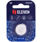 Батарейка Eleven CR2025 литиевая, BC1, блистер 1шт /1/36/