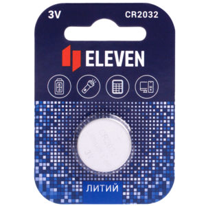 Батарейка Eleven CR2032 литиевая, BC1, блистер 1шт /1/36/