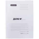 Папка ДЕЛО скоросшиватель А4 400 гр/м2, белый /200/150/