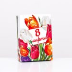 Коробка д/под складная Букет тюльпанов 21*15*5,7см