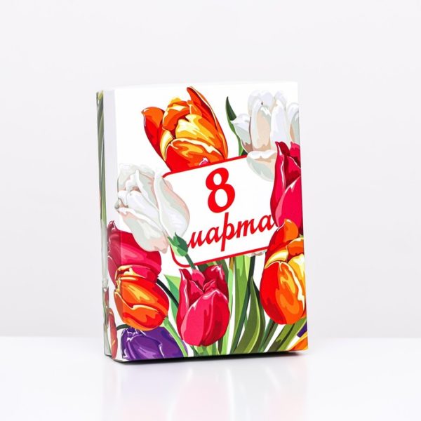 Коробка д/под складная Букет тюльпанов 21*15*5,7см
