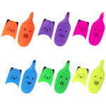 Текстовыделитель мини BRAUBERG KIDS «CUTE CATS NEON», АССОРТИ В ПЛАСТИКОВОЙ БАНКЕ, 1-5 мм