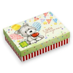 Коробка д/под складная, 21*15*5см микс