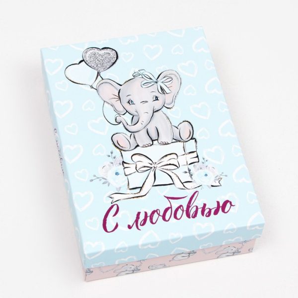 Коробка д/под складная, 21*15*5см микс