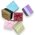 Коробка ювелир. с бантом ассорти 9*8,5*5см  /12/