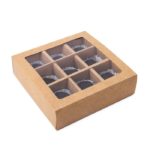 Коробка под 9 конфет 13,7х13,7х3,5 см