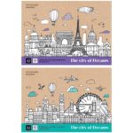 Альбом 40л А5 на склейке ArtSpace «Путешествия. City of dreams»