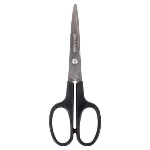 Ножницы BRAUBERG "Standard" 160 мм, черные, классической формы Ножницы BRAUBERG "Standard" 160 мм, черные, классической формы
