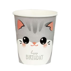 Стакан 200мл бум. MESHU "Kitten", 6шт/уп /12/ 362238