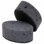 Губка д/пос. OVAL BLACK крупнопористый 95*65*35 LAIMA, 6шт/уп поролон/абразив /60/