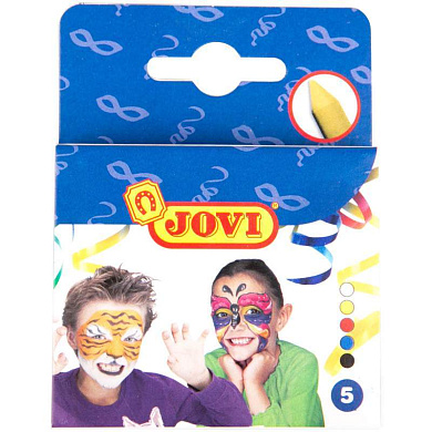 Грим-стик JOVI, 05 цветов, картон, европодвес /2/ 244305