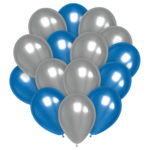 Шар воздушный М12/30см, MESHU, blue, уп.25 шт