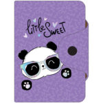 Визитница карманная OfficeSpace «SWEET PANDA,10 карманов, 75*110мм, ПВХ /10/