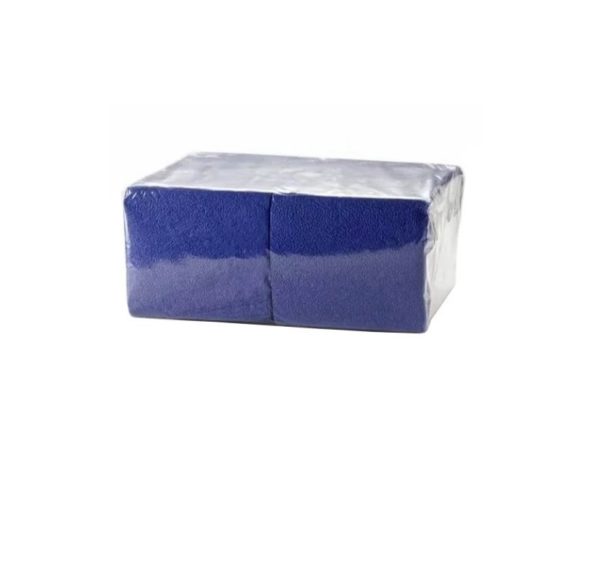 Салфетка 400л "Бигпак" 24*24 синяя /15/