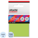 Стикеры ATTACHE 51х51 неон зеленый 100л