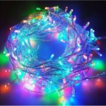Гирлянда-нить 120LED RGB 8м, 8 реж.,прозр.провод с вилкой 220V