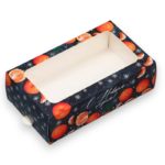 Коробка для макарун тубус с окном «Новый год у Ёлки», 20,5 х 20,5 х 7 см.