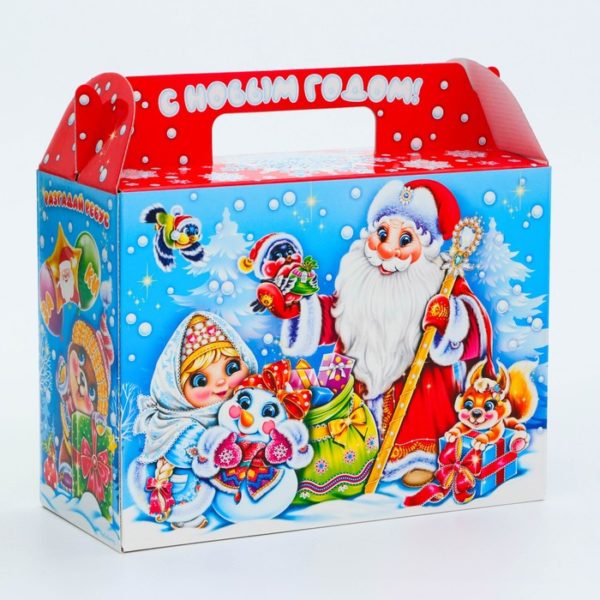 Коробка д/под картонная НГ 600 г. "ВРЕМЯ" с игрой и анимацией 120х120х190 /1/250/ Коробка д/под картонная НГ 600 г. "ВРЕМЯ" с игрой и анимацией 120х120х190 /1/250/