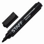 Маркер перманентный STAFF,PM-733, черный,круглый наконечник 2,5 мм