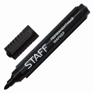 Маркер перманентный STAFF,PM-733, черный,круглый наконечник 2,5 мм