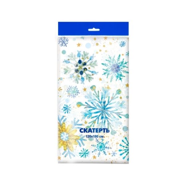 Скатерть "Снежинки" 120см*180см