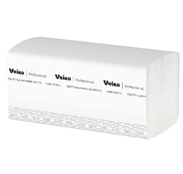 Полотенце бум. V-укл 1сл (250л) " Veiro Professional Lite" 21*21,6 бел., /20/ Полотенце бум. V-укл 1сл (250л) " Veiro Professional Lite" 21*21,6 бел., /20/