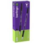 Ручка гелевая Berlingo «Tribase Gel grip» ассорти: синий,черный,красный,зеленый, 0,5мм, грип