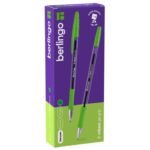 Ручка гелевая Berlingo «Tribase Gel grip» ассорти: синий,черный,красный,зеленый, 0,5мм, грип