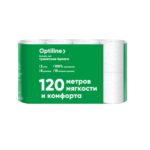 Т/б 2 сл 8 рул/уп «Optiline» белая /8/