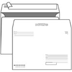 Конверт С4 229*324 Кому-Куда, с подсказом, б/окна, Staff отр.лента, внутр.запечатка /50/