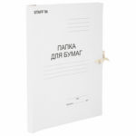 Папка на завязках картонная STAFF, 220г/м2
