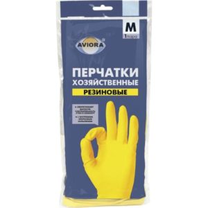 Перчатки рез. "AVIORA"  М  /12/ Маркировка