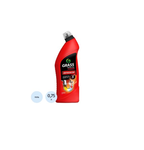 Ср-во д/чистки труб гель "Digger-Gel", 750мл, ГРАСС /8/ Маркировка