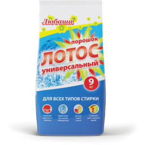 Порошок стир. ЛЮБАША Лотос автомат Универсальный 9кг  Маркировка